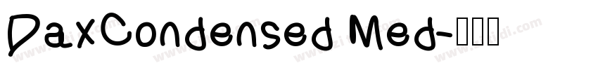 DaxCondensed Med字体转换